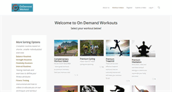Desktop Screenshot of ondemandworkout.com